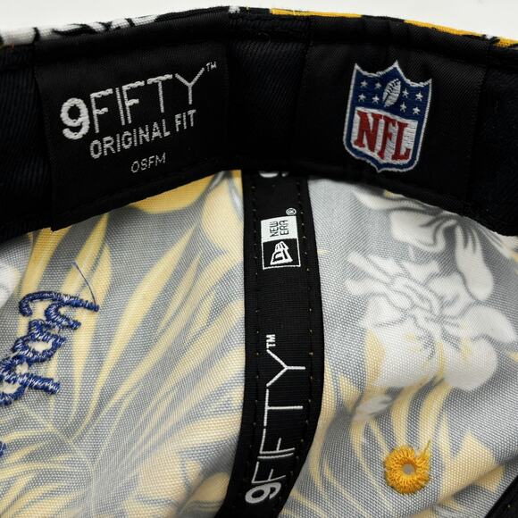 New Era Pittsburgh Steelers Hat Mens OSFM Snapback 9Fifty Botanical Floral NFL - Picture 8 of 9